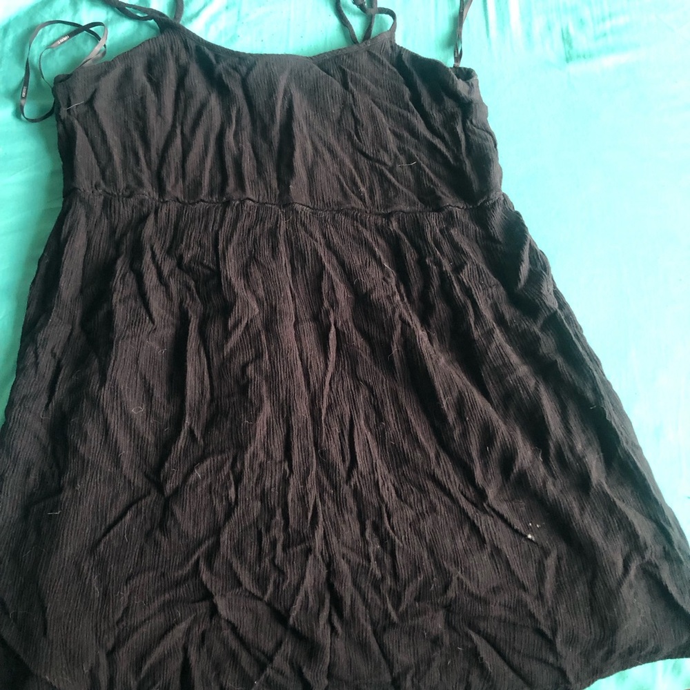 Forever 21 Black Ruched Sleeveless Camisole